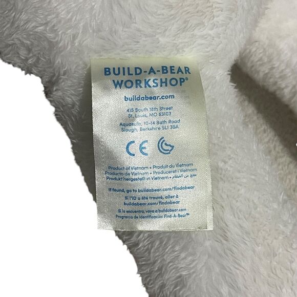 Build A Bear Cookies & Cream White Black Puppy Dog 17" Plush Stuffed Toy - Picture 5 of 7